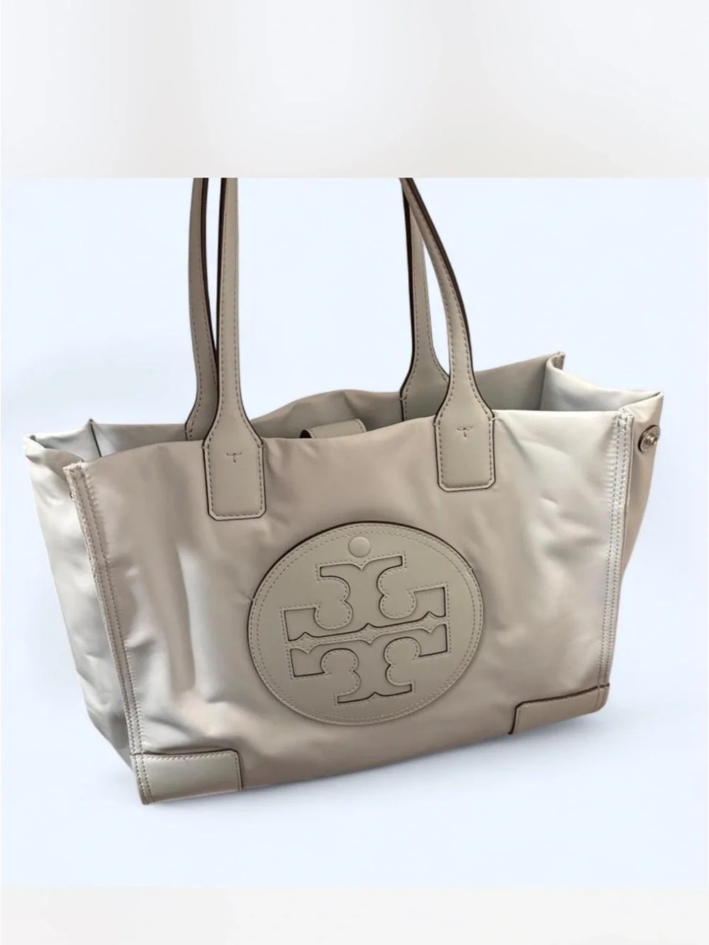 Tory Burch Cream Leather Tote